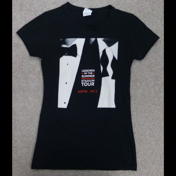 Jay-Z and Justin Timberlake Suit and Tie Legends of the Summer Stadium Tour 2013 - Picture 1 of 9